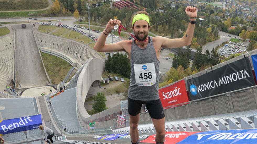 Sindre Buraas, Sportsklubben Vidar vant herreklassen suverent på 7:03 over minuttet foran nr 2 (Foto Christian Prestegård)