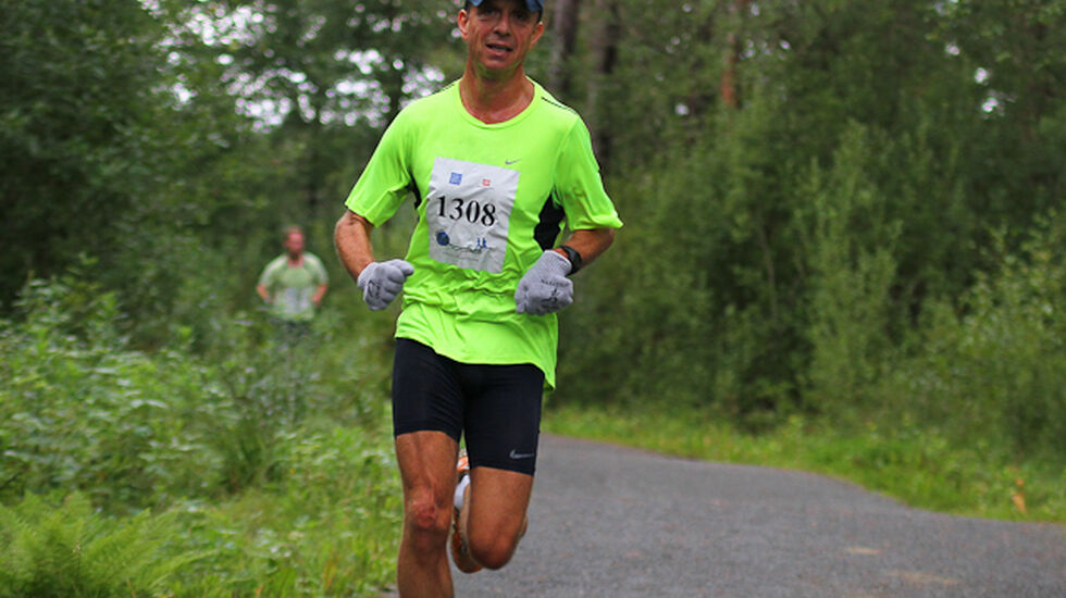 Terje Lyngstad i Bergen Skogsmaraton i 2013. Foto: Oddny Ringheim