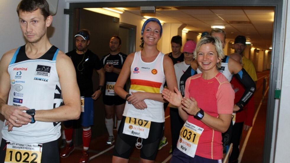 Blide løpere klar til start. (Foto: Olav Engen)