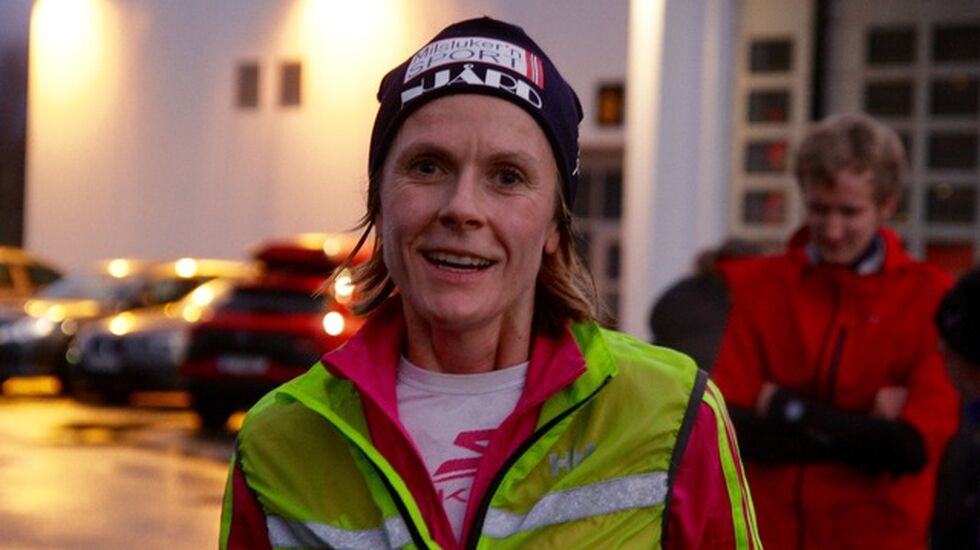 Tonje Brande, Ålesund FIK vant en klar seier på 10 km i dagens løp i Ålesund. Foto: Sigbjørn Anton Lerstad