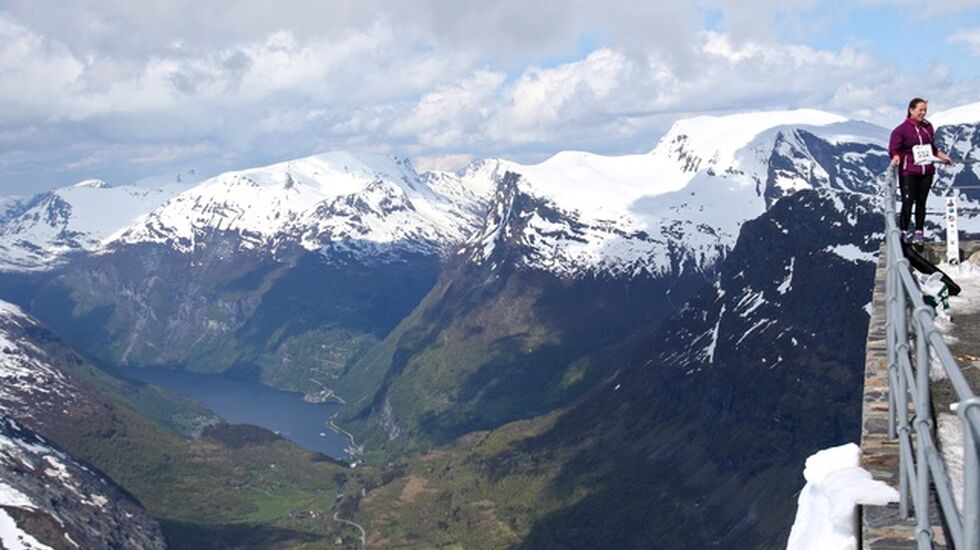 Utsikten fra Dalsnibba ned til Geiranger. Foto: Martin Hauge-Nilsen