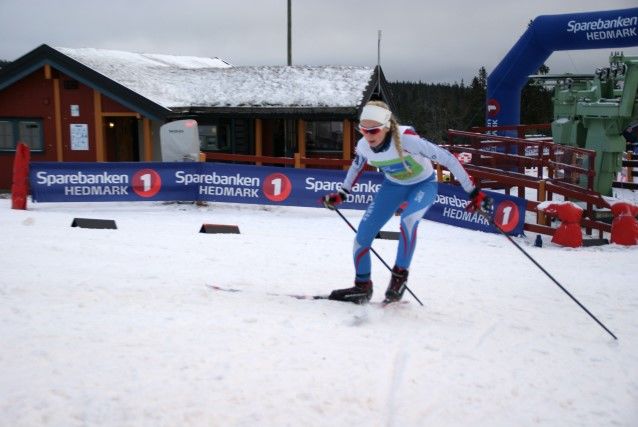 Mari Robøle Lien på veg til sin 3. strake tour-seier på Budor mandag. (Foto: Stein Arne Negård)