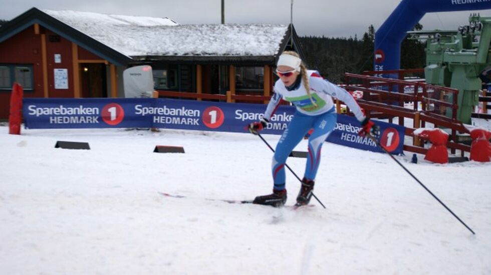 Mari Robøle Lien på veg til sin 3. strake tour-seier på Budor mandag. (Foto: Stein Arne Negård)