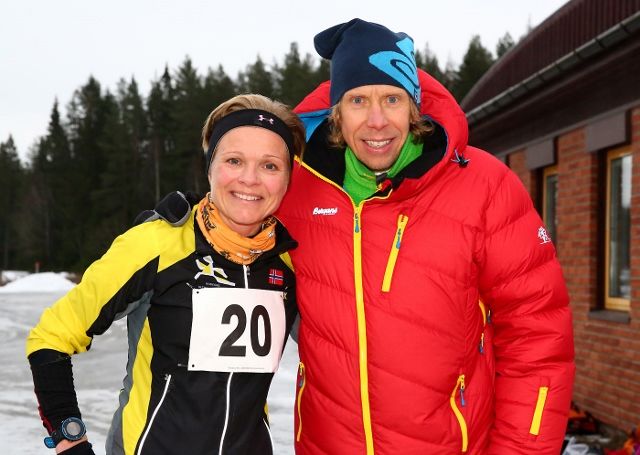 Rita Steinsvik og Sondre Amdahl var klart raskest på Sessvollmoen (foto: Bjørn Hytjanstorp)