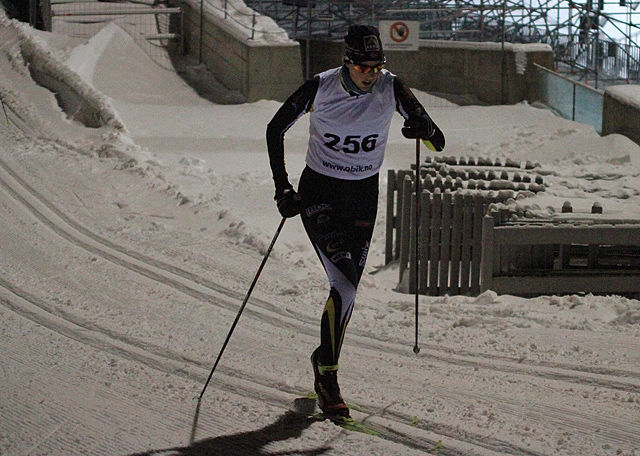 Eldbjørg Moxnes her i det andre OBIK-rennet 13.januar der hun ble nr.2 Foto: Lasse Wilhelmsen