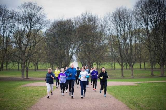 Fra en trening i Frognerparken (bilde fra Siri Slotterøy Johnsens Picasaalbum).