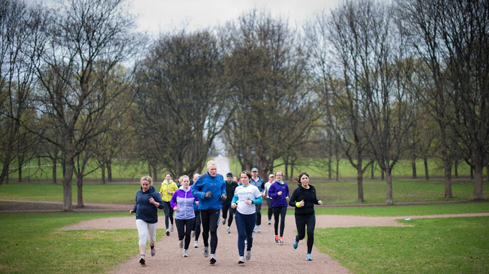 Fra en trening i Frognerparken (bilde fra Siri Slotterøy Johnsens Picasaalbum).