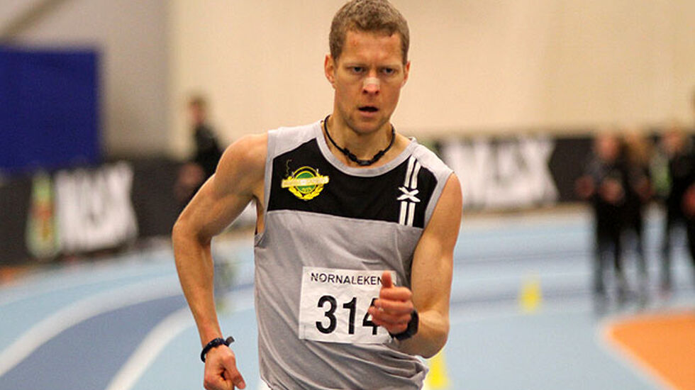 Erik Tysse på gikk et sterkt løp på 3000 meter kappgang