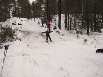 I skibakken