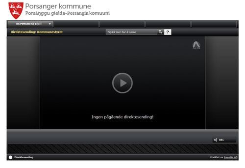 Skjermbilde av kommunetv
