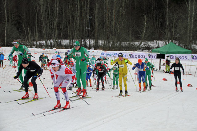 Fra fjorårets Østmarksrunden som ble arrangert 6.februar . Foto: Bjørn Hauge