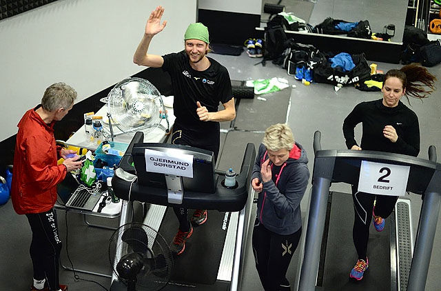Gjermund Sørstad setter norgesrekord i 24-timersløping på mølle