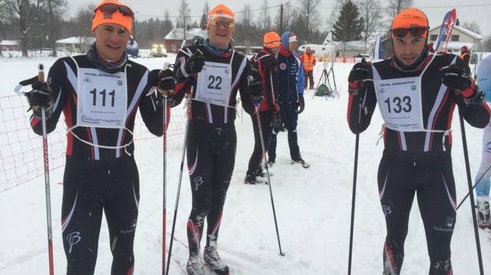 Det ble en stor dag for Team Parkettpartner på Østby med Thomas Gjestrumsbakken (111) på 1. plass, Simen Engebretsen Nordli på 2. plass (133) og Vinjar Skogsholm (22) på 4. plass. (Foto: Team Parkettpartner)