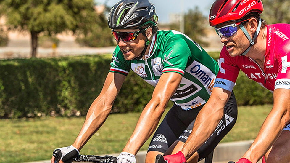 Edvald Boasson Hagen og Kristoff under den 6. og siste etappen i Tour of Oman. (©Muscat Municipality/Paumer/Kåre Dehlie Thorstad)