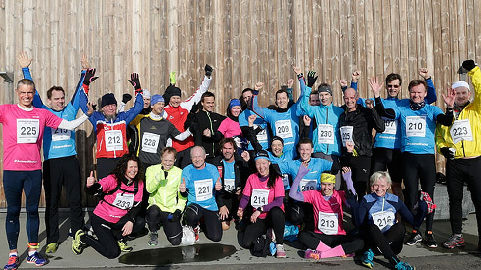 Kondismedarbeiderne deltok på vinterkarusellen på Lørenskog i forbindelse med Landsmøtet i 2016.  Foto: Per Inge Oestmoen