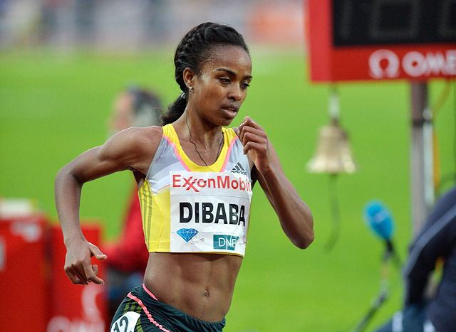Genzebe Dibaba er i hardt vær etter at treneren hennes er arrestert for å være i besittelse av dopingpreparater. (Foto: Bjørn Johannessen)