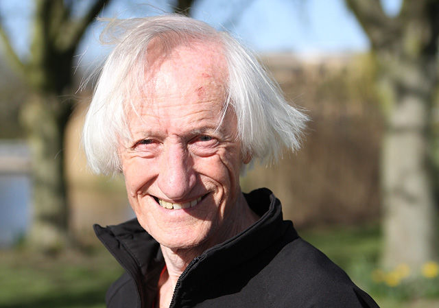 Ed Whitlock hadde alltid et smil på lur til både kjente og ukjente. (Foto: Runar Gilberg) Ed Whitlock hadde alltid et smil på lur til både kjente og ukjente. (Foto: Runar Gilberg)