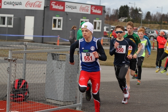 Ola Spigseth gir alltid jernet. Her i UKI-karusellens 1. løp i 2016. (Foto: Olav Engen)