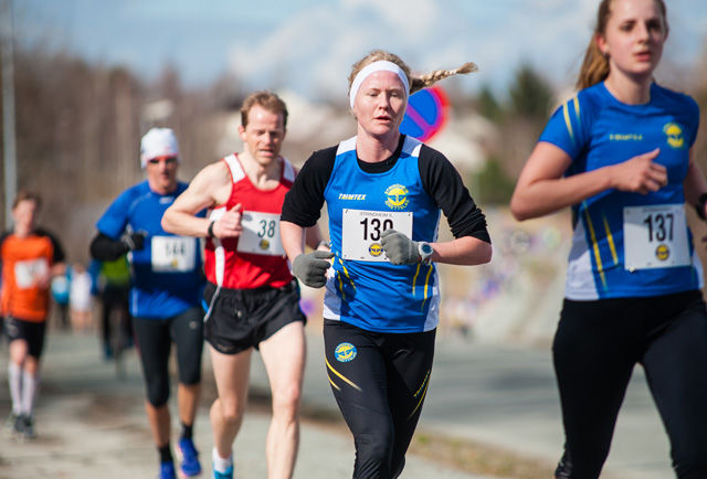 Lena Selen vant 5 kilometeren i Trønderjogg i fjor. Stiller hun i år, må nok den som skal slå henne, løpe meget fort. (Foto: Helge Langen) 