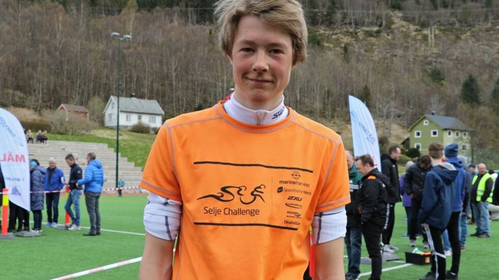 Vetle Uhre Hammersvik, Førde IL vant med tiden 10:04. Foto: Martin Hauge-Nilsen