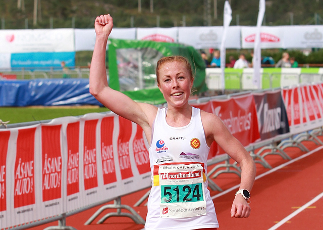 Konkurranseglade Eli Anne Dvergsdal stiller også i nordisk. (Foto: Kjell Vigestad)