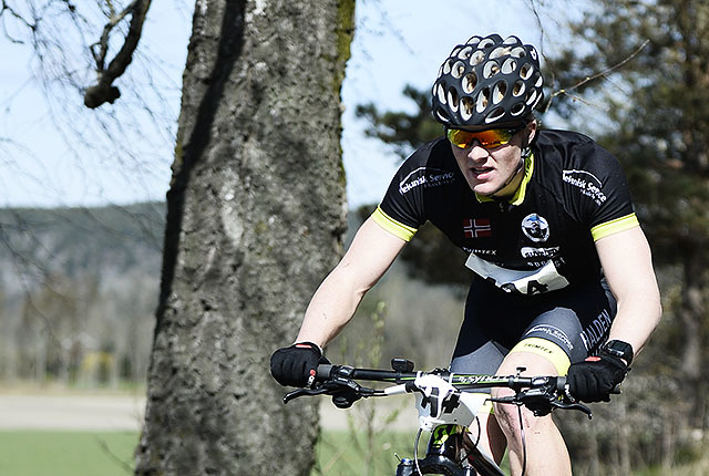 Victor Borge Svendsen tok en ny seier i Østfold Duathlon-karusell. (Alle foto: Bjørn Johannessen) Victor Borge Svendsen tok en ny seier i Østfold Duathlon-karusell. (Alle foto: Bjørn Johannessen)