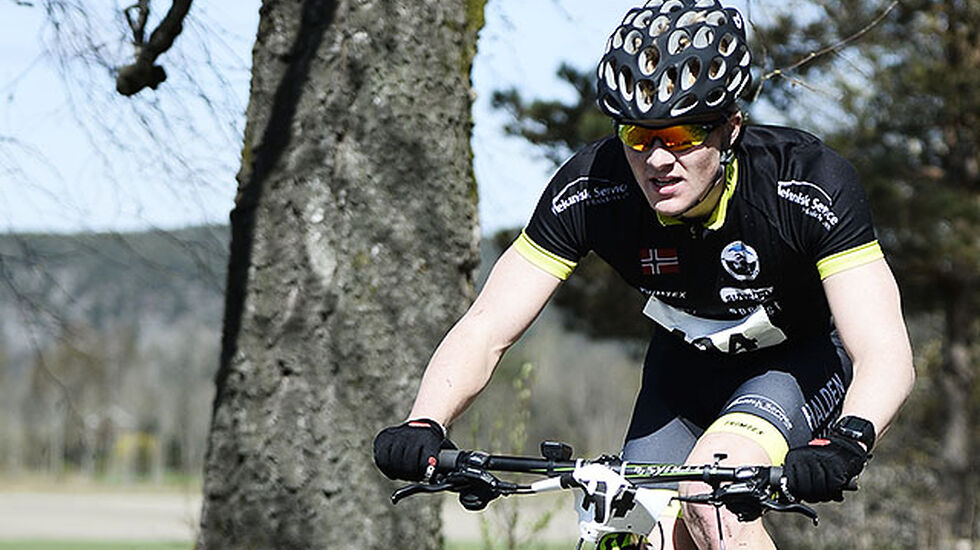 Victor Borge Svendsen tok en ny seier i Østfold Duathlon-karusell. (Alle foto: Bjørn Johannessen)
