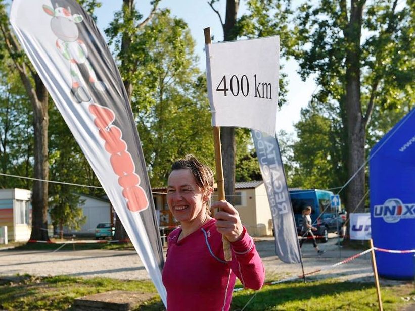 Ny norsk rekord på Ragnhild, som på bildet passerer 400 km. Til slutt ble det altså nesten 478 kilometer.