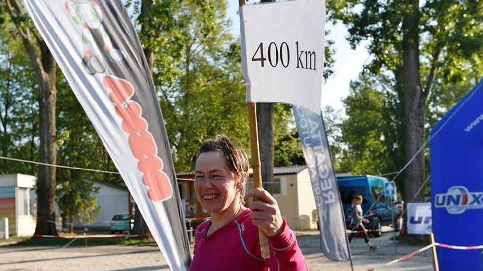Ny norsk rekord på Ragnhild, som på bildet passerer 400 km. Til slutt ble det altså nesten 478 kilometer.