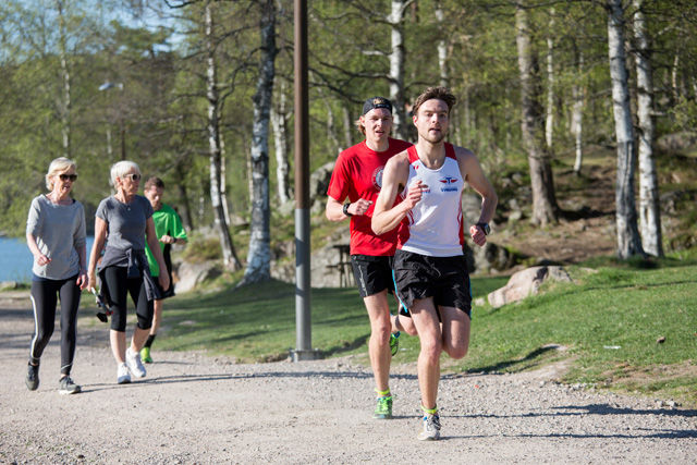 Mathias Nipen, Tyrving var raskest av alle på to runder på Sognsvann på onsdag og noterte 21.46  Foto: Sylvain Cavatz