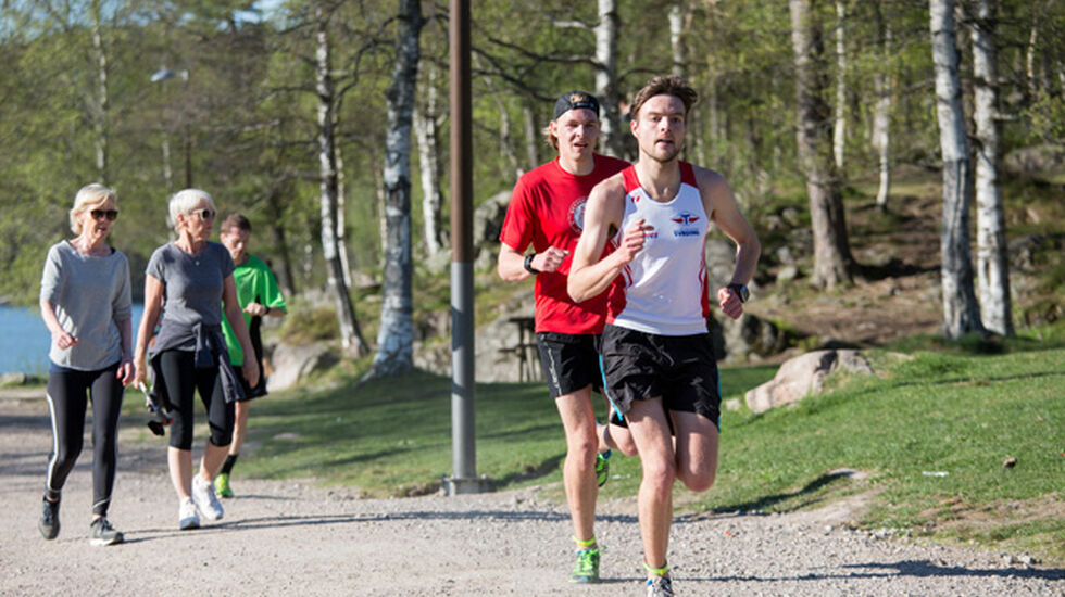 Mathias Nipen, Tyrving var raskest av alle på to runder på Sognsvann på onsdag og noterte 21.46  Foto: Sylvain Cavatz