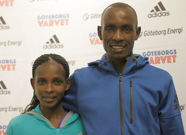 To av verdens beste løpere: Viola Jepchumba og Richard Mengich. (Foto: Per Inge Østmoen)