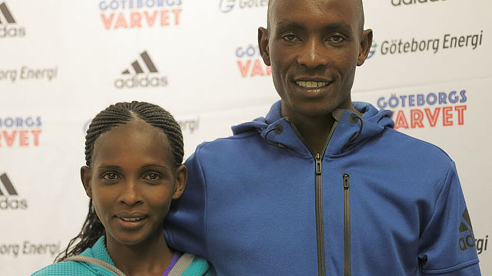 To av verdens beste løpere: Viola Jepchumba og Richard Mengich. (Foto: Per Inge Østmoen)