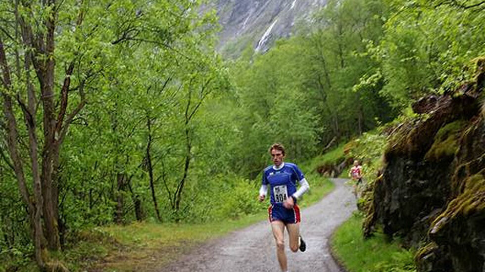 Marius Vedvik sprang inn til ny løyperekord i Vettisløpet. (Foto: arrangøren) 