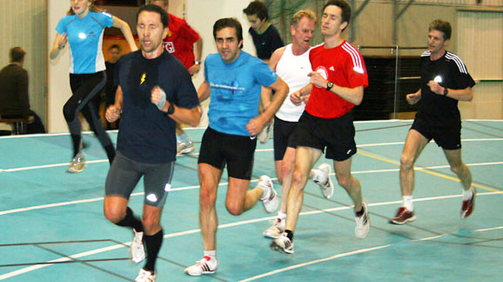 Ola Arne Schlytter med bilde fra treningsøkt i Ekeberghallen 10.januar 2008