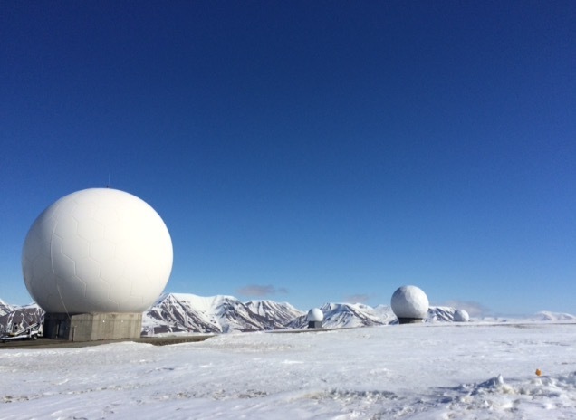 Målområdet i Svalbard Spacerun (arrangørfoto).