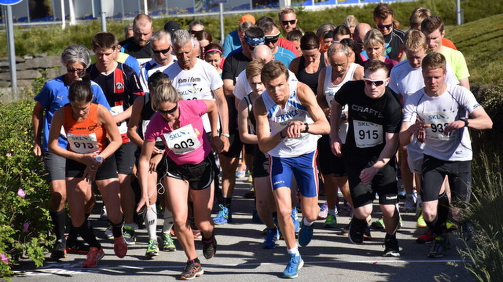 Startfeltet på 10 km
