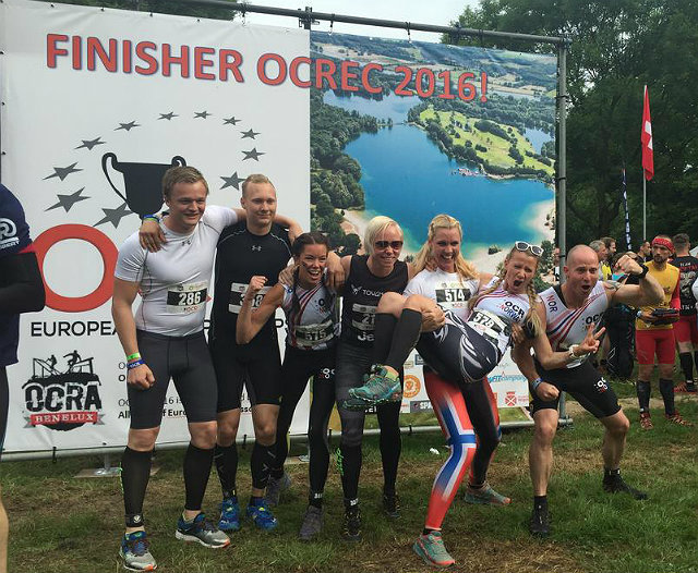 De norske deltakerne. Kristian Garberg Skjerve, Erik Woodward, Camilla Raade Paulsen, Mona Strande, Hege Jeanette Henriksen, Mari Weider og Martin Weider - klare for EM! (Foto: Hege Jeanette Henriksen)