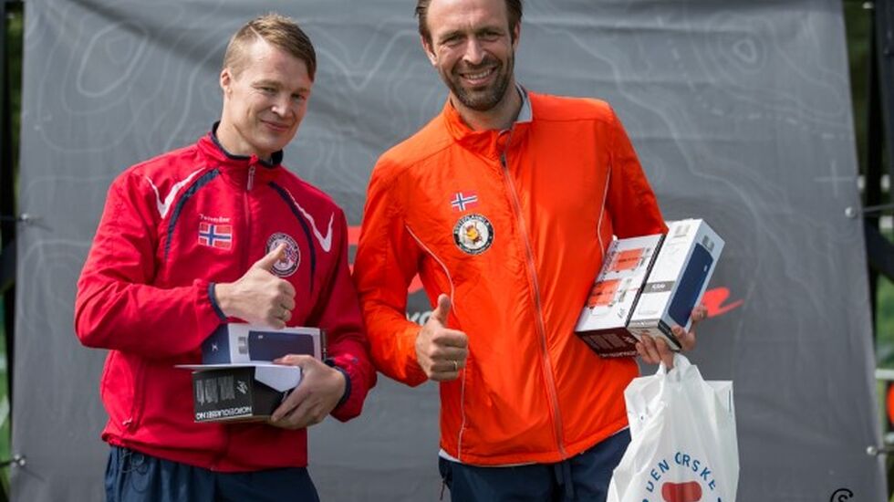 Ståle Wenstad Aas og Hans Edgard Rakeie samlet 1879 poeng i Nordmarka på 24 timer og ble klare vinner av Hardhausen. (Foto: Sylvain Cavatz)