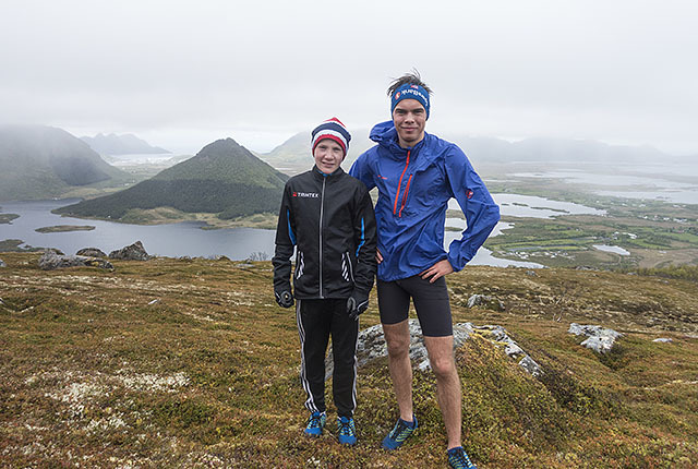 12-åringen Johan Nordeng (til venstre) vant Nonskollen Opp foran søskenbarnet August Nordeng. (Alle foto: Kenn Johannessen-Løkkegaard)