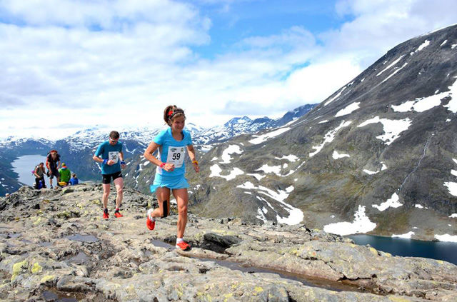 Eemilie Forsberg gledet seg stort over å kunne løpe Besseggløpet. Foto: Forsbergs Instagram-konto