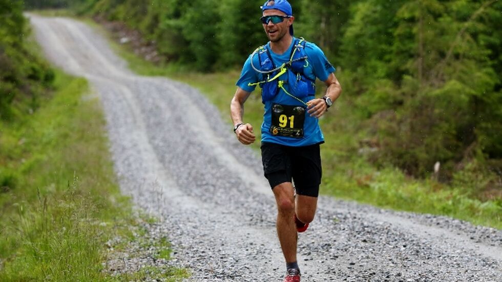 Truls Grøstad ved 16 km der han allerede hadde en solid ledelse (foto: Bjørn Hytjanstorp).