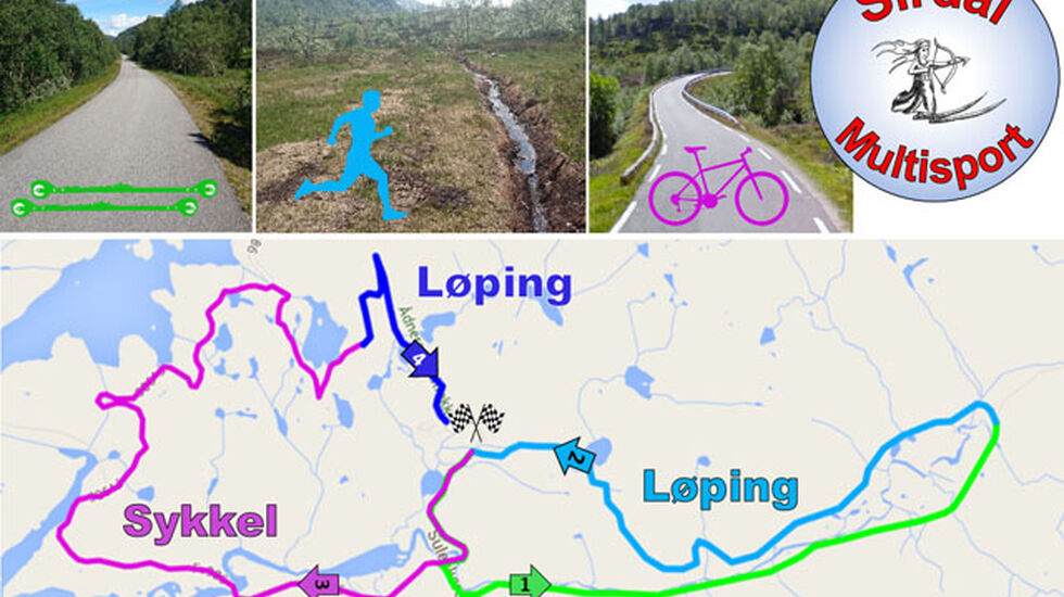 Sirdal Multisport byr på varierete utfordringer for kondisjonstrente mennesker. 