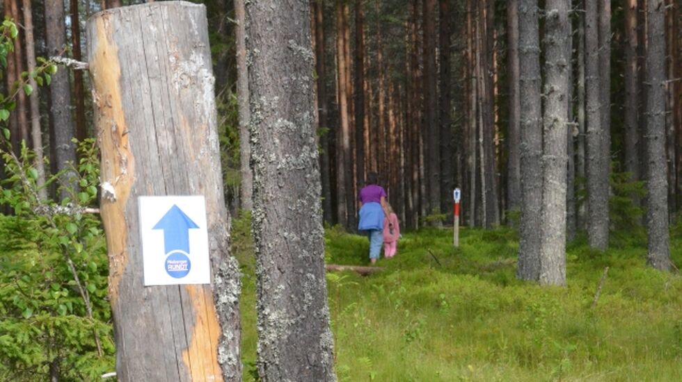 Løypa er merket og noen har allerede prøvd den. (Foto: Erik Øsmundset)
