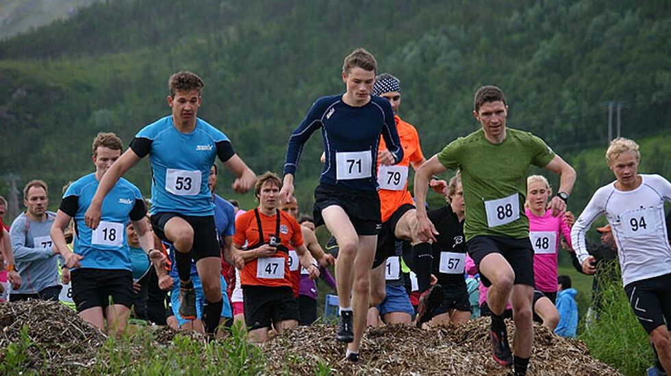 Fellesstarten har gått. Foto: Liza Goodwin