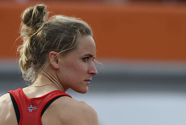 Hedda Hynne klarte det igjen, og nå er hun klar for lørdagens 800 m-finale. (Foto: Bjørn Johannessen)