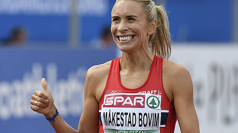 Ingvill Måkestad Bovim under EM i Amsterdam. Foto: Bjørn Johannessen