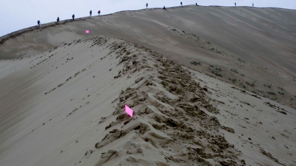 Gobi innebærer mye fjell og mye sand, veldig mye sand (foto: Gunnar Fæhn).