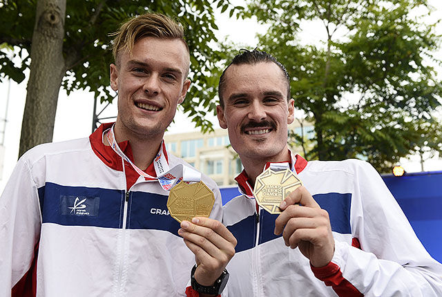 Filip og Henrik Ingebrigtsen imponerte ved å ta gull og bronse på 1500 m i årets EM. (Foto: Bjørn Johannessen)
