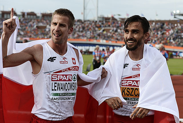 Adam Kszczot og Marcin Lewandowski har i en årrekke vært to av av Europas beste mellomdistanseløpere. Nå ble det gull på Adam og sølv på Marcin. (Foto: Bjørn Johannessen)